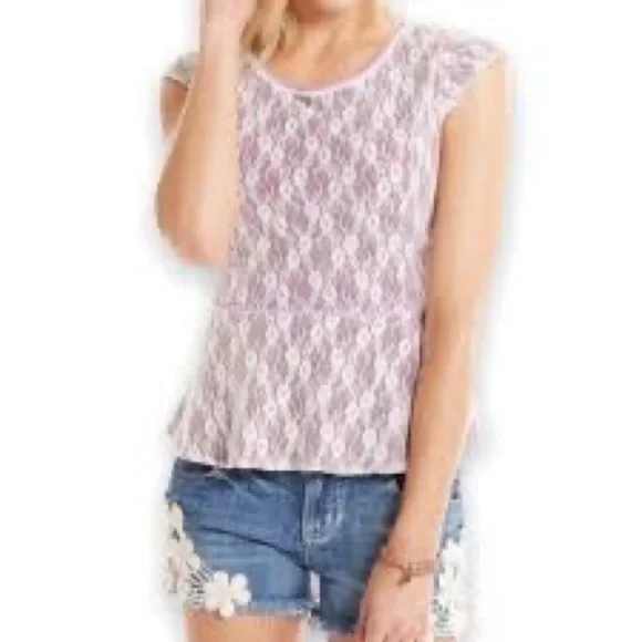 MATILDA Jane lace peplum top size S - Picture 2 of 11